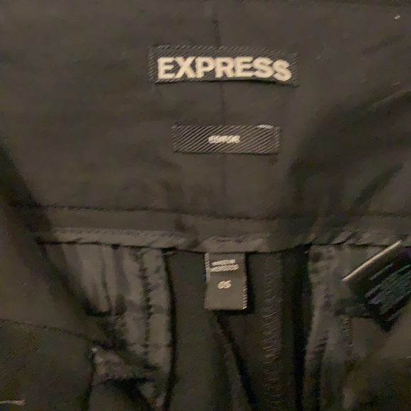 Express Black Editor Pant - Size 0S - Picture 2 of 5